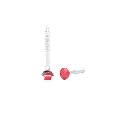 Parafusos Tek de aço inoxidável Hex Flange Head Self Drilling Self Tapping Screws com EPDM Washer
