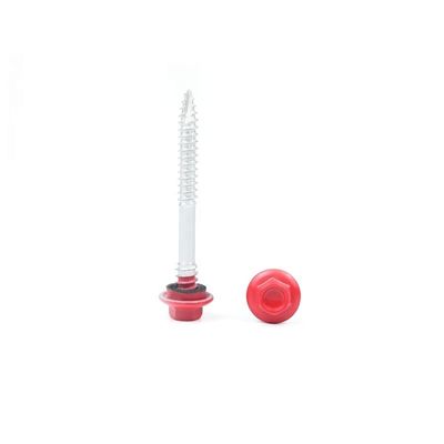 Parafusos Tek de aço inoxidável Hex Flange Head Self Drilling Self Tapping Screws com EPDM Washer