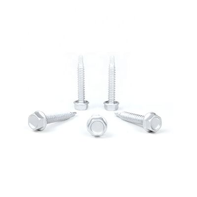 Ferro 6.3x38mm Hex Flange Head Tek para ponto de instalação de acero leve
