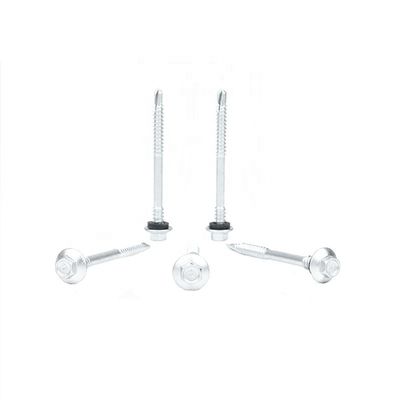 100% QC Testado Flange Hex Head Ferramentas de auto-perfuração de aço inoxidável com máquina de lavar Epdm