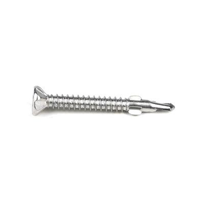 SUS410 Flat Phillips Head Self Tapping Self Drilling Screw Wing Tek Screw com punhos 4.2x38