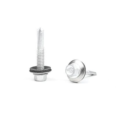 SS410 cabeça de flange de hexadecimal de aço inoxidável para parafusos de perfuração auto-perfurados com máquina de lavar EPDM