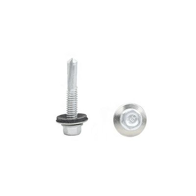 SS410 cabeça de flange de hexadecimal de aço inoxidável para parafusos de perfuração auto-perfurados com máquina de lavar EPDM