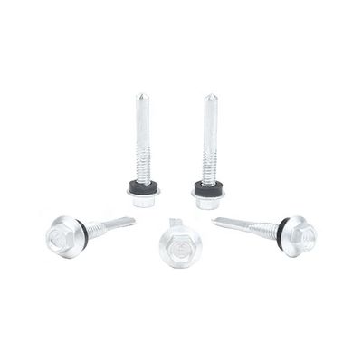 Ruspert acabamento de aço inoxidável cabeça de flange hex auto-aperto parafuso SUS410