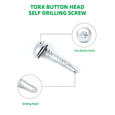 Aço inoxidável de auto-perfuração painel de sanduíche parafuso Torx Pan Head 32mm Prazo de pagamento T/T
