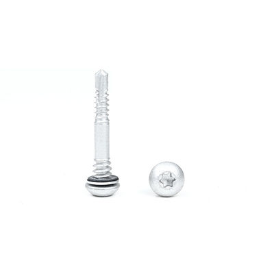 Parafuso de auto-perfuração de metal com unidade de torque de cabeça de panela em aço inoxidável SUS410