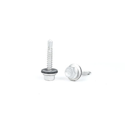 Parafusos de cobertura de flange hexadecimal de aço inoxidável amarelo 5,5x25 mm para pagamentos T/T e painéis de telhado