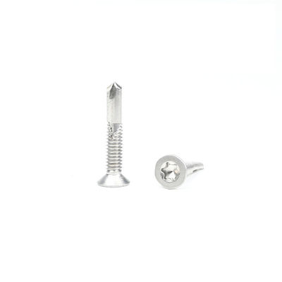 Fino de zinco de aço inoxidável de alta resistência Tek 5 Torx Flat Self-Tapping Screw Csk Head Screws Self-Boring