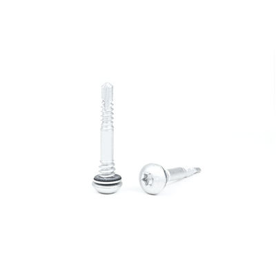 Cabeça de panela Ruspert revestido 16 / 12 x42 Botão Torx Sds Parafuso para painel de metal para purlin