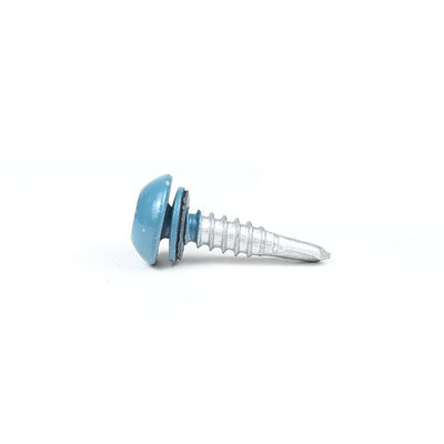 Liga de zinco revestido 12 x 1'' auto-perfuração parafusos Torx cabeça de panela para telhado de telhas de metal