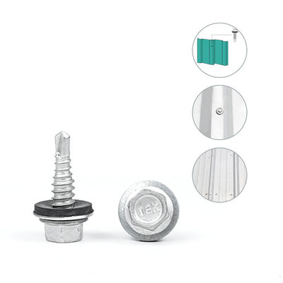 1/4 x 7/8' de aço inoxidável, revestido com liga de zinco Hex Flange Purlin para sistema de envelopes de edifícios