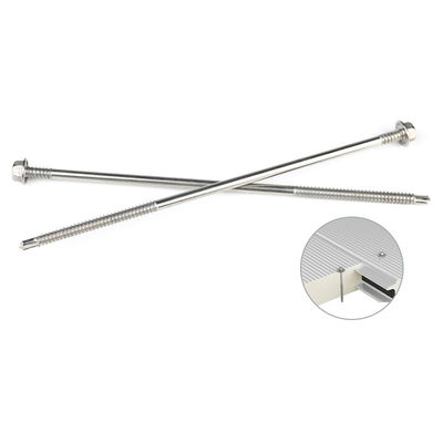 Parafusos de auto-perfuração de cabeça de máquina de lavar hexadecimal de aço inoxidável 6.3x200mm para painel de sanduíche isolado