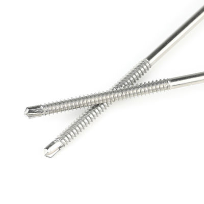 Parafusos de auto-perfuração de cabeça de máquina de lavar hexadecimal de aço inoxidável 6.3x200mm para painel de sanduíche isolado