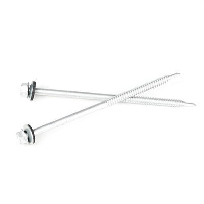 Parafusos de auto-perfuração de cabeça hexadecimal de aço inoxidável 6.3x130 para painel sandwich isolado em parede