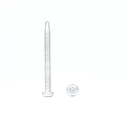 6.3x65 TPO PVC Ply Membrana Aço Inoxidável 304 Bi-Metal Torx Botão cabeça parafusos à prova d'água