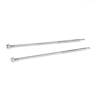 Parafusos de auto-perfuração de aço inoxidável 5.5x150 para telhados de painéis sandwich isolados