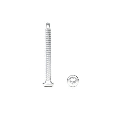 Plain 6.3x55 SUS410 Pan Torx Star Screw cabeça de botão de aço inoxidável para membrana Epdm de telhado