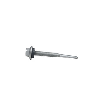 Teto de auto-perfuração de cabeça de flange hexadecimal revestido com liga de zinco Tek 7 Para instalação 5.5x50
