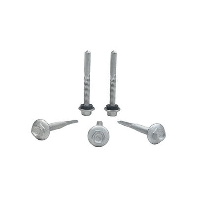 Teto de auto-perfuração de cabeça de flange hexadecimal revestido com liga de zinco Tek 7 Para instalação 5.5x50