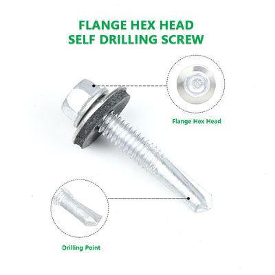 5.5x32 Tek Sheet Metal Building Roofing Screw para aço Purlin padrão personalizável