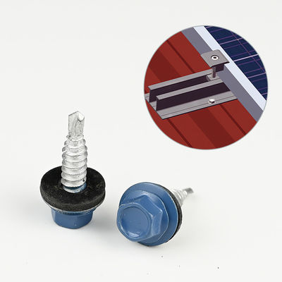 Parafusos hexametrais bimetálicos métricos resistentes à corrosão 6.3x22 para suportes de montagem solar