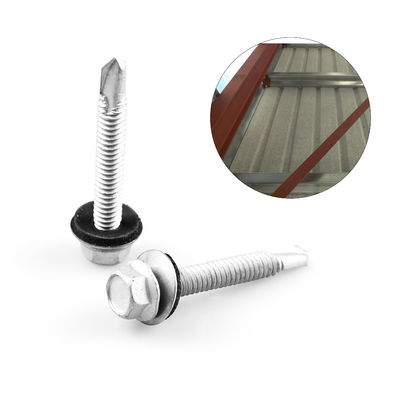 6.3x45 Hex Flange auto-perfurador para painel de revestimento de parede para impermeabilização de purlin