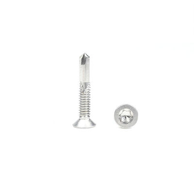 Instalação 5.5x32 Torx de aço inoxidável Csk cabeça Tek para fixação de madeira para purlin