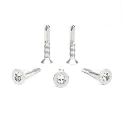 Instalação 5.5x32 Torx de aço inoxidável Csk cabeça Tek para fixação de madeira para purlin