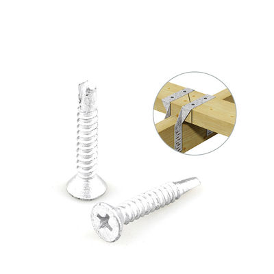 4.2x25 Ferro inoxidável bimetal Flat Head Cross Recessed Screw for Timber Purlin Fixed