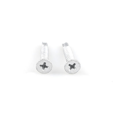 4.2x25 Ferro inoxidável bimetal Flat Head Cross Recessed Screw for Timber Purlin Fixed