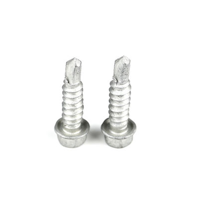 Liga de zinco revestido 6.3x25 parafuso bimetal parafuso de auto-perfuração parafuso hex parafuso para cabeça de lavar parafuso Tek para brace de canto