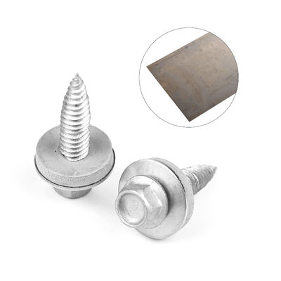 Parafusos de chapa de metal HEX para costura de chapas metálicas de 1 mm em aço inoxidável