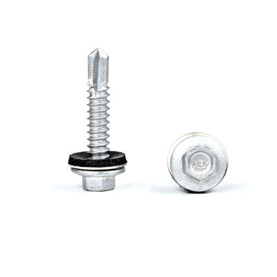 6.3x32 Fluorocarbonos de cozimento Hex Lavadora Flange para telhado parafuso de metal com cabeça de flange Hex