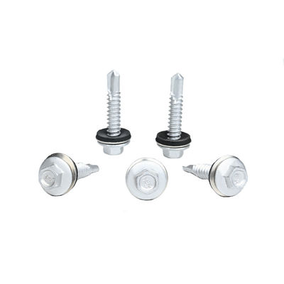 6.3x32 Fluorocarbonos de cozimento Hex Lavadora Flange para telhado parafuso de metal com cabeça de flange Hex