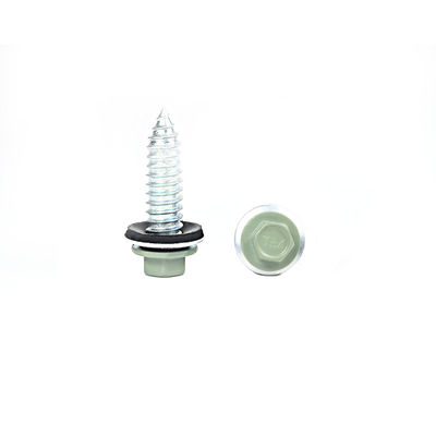 100% QC Test Liga de zinco revestido 11/32x1/4' Hex Head Sheet Metal Screw para clarabóia