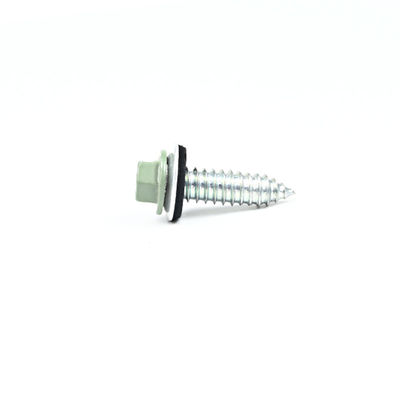 100% QC Test Liga de zinco revestido 11/32x1/4' Hex Head Sheet Metal Screw para clarabóia